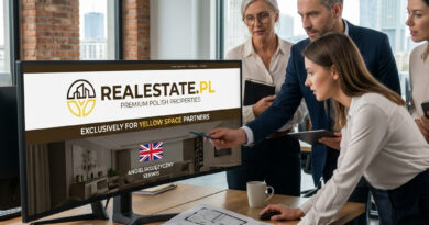 Anglojęzyczny serwis ofert nieruchomości RealEstate.pl tylko dla Partnerów sieci biur nieruchomości Yellow Space