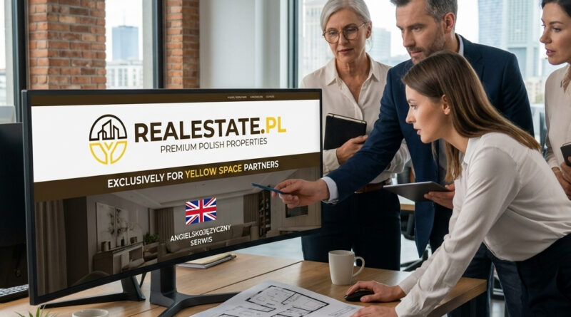 Anglojęzyczny serwis ofert nieruchomości RealEstate.pl tylko dla Partnerów sieci biur nieruchomości Yellow Space
